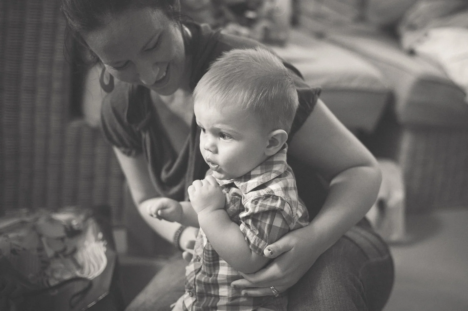 Mommy and Caleb having some time together.