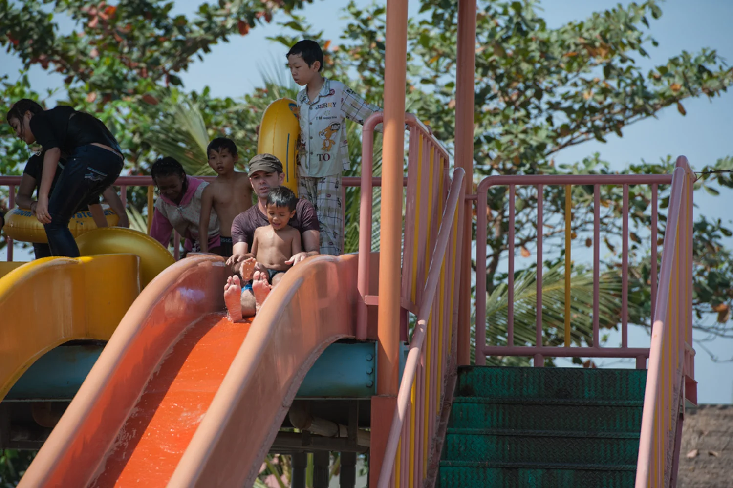 Aaron and I are the Phnom Penh Water Park. ( Photo courtesy: Eric Hanson )