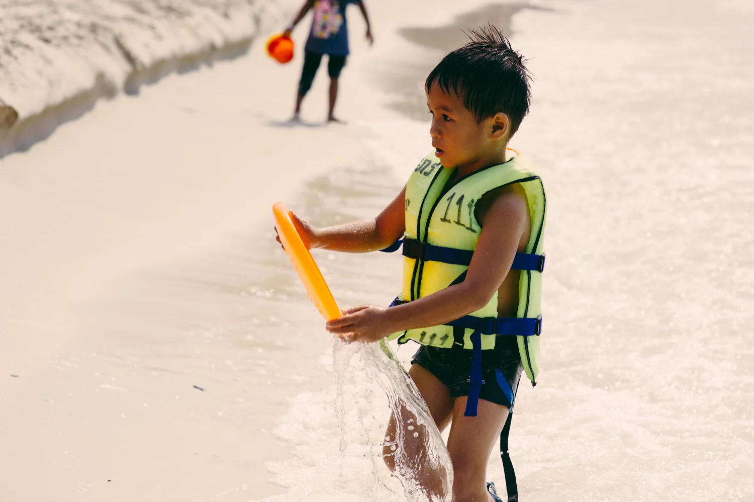 Aaron doing his thing at the beach!