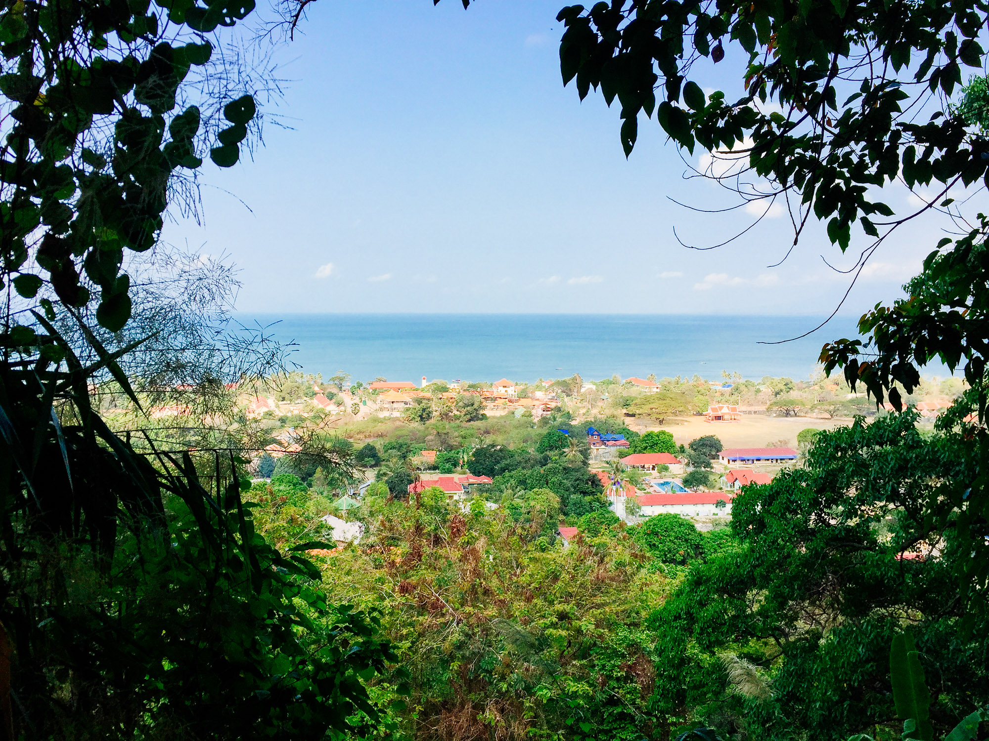 Driving up the road in Kep National Park