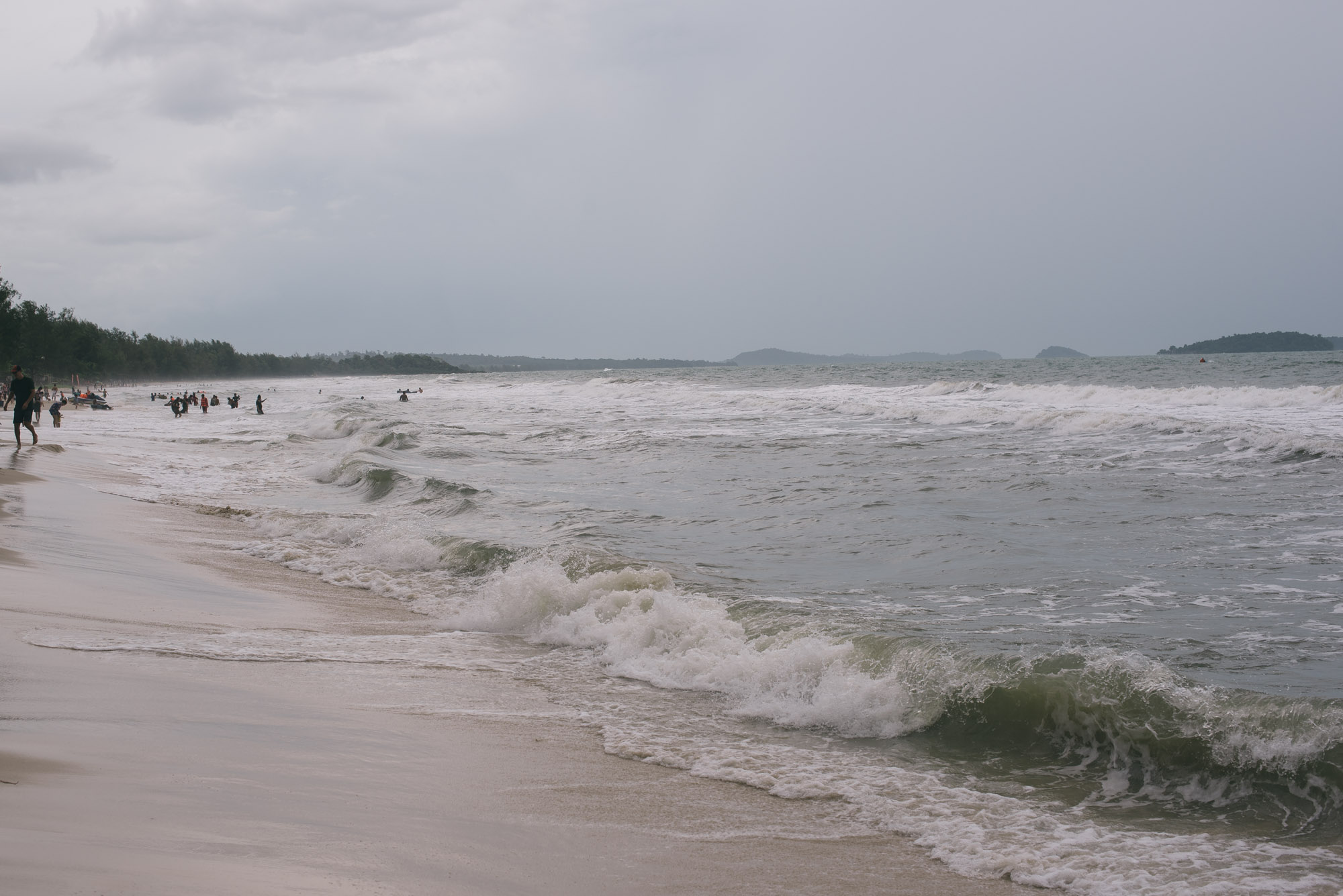 Rough seas, windy and stormy!