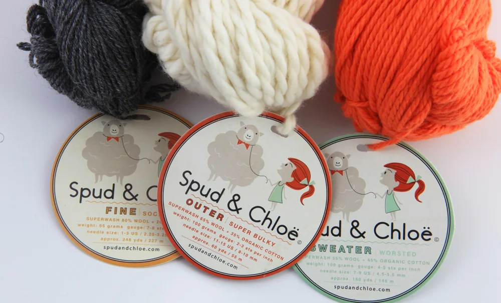 Blue Sky Alpacas also sent along samples of their other yarns for me to play with. 
