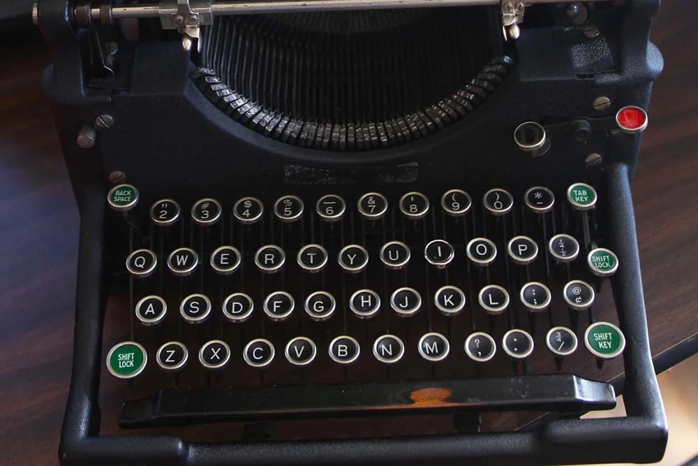 All of the typewriters have had their share of love—and neglect.