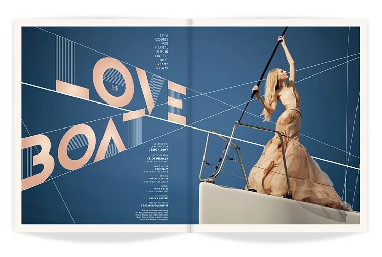 Washington Bride and Groom magazine spread.
