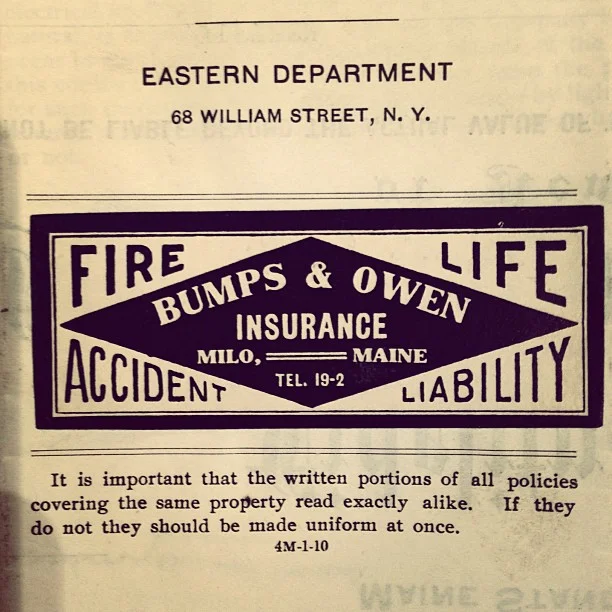 Insurance document from 1914.