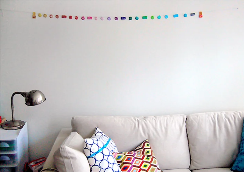 The Obsessive Imagist made a garland out of all the museum tags she's collected. Now I wish I'd have saved the various tags I've seen over the years.