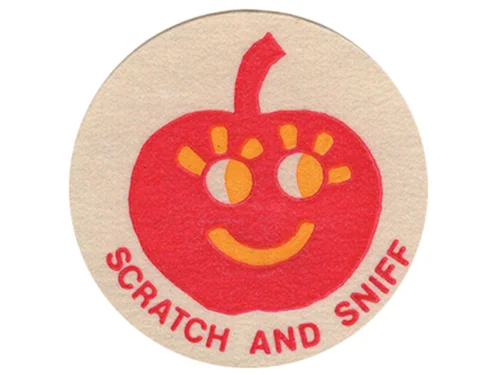 We enjoyed playing with scratch and sniff stickers in preparation for issue #17.