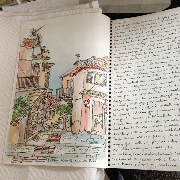 Though it was sad to see the books in bad shape, I realized that the act of sketching so long ago really preserved some great memories. The experience is still with me and these reminders, though soggy, are valuable.