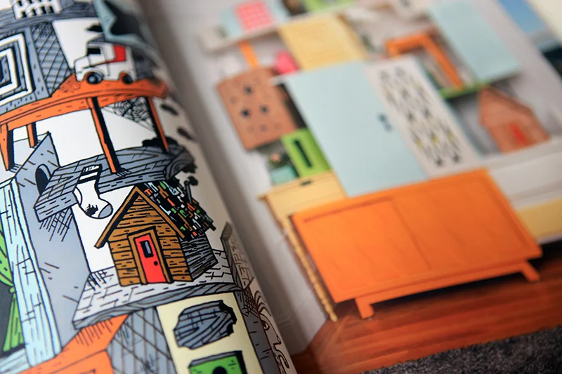 Drawing and furniture by Thomas Wold.