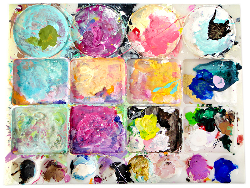 Shae Leviston's paint palette
