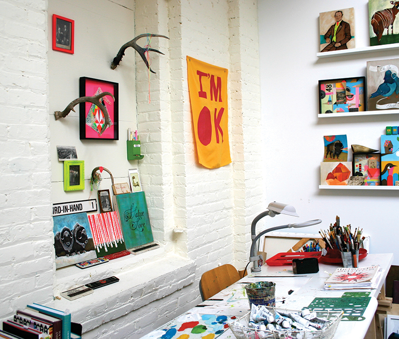 Lisa's studio in 2011.