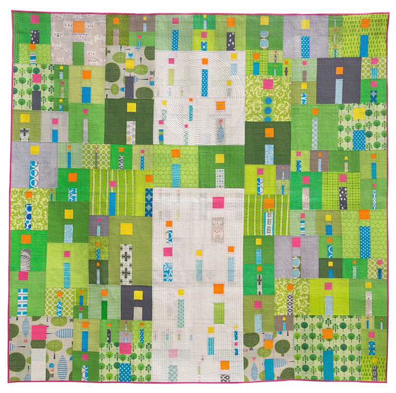Best in Show: "i Quilt" pieced and quilted by Kathy York from Austin, Texas. Image courtesy the QuiltCon website.