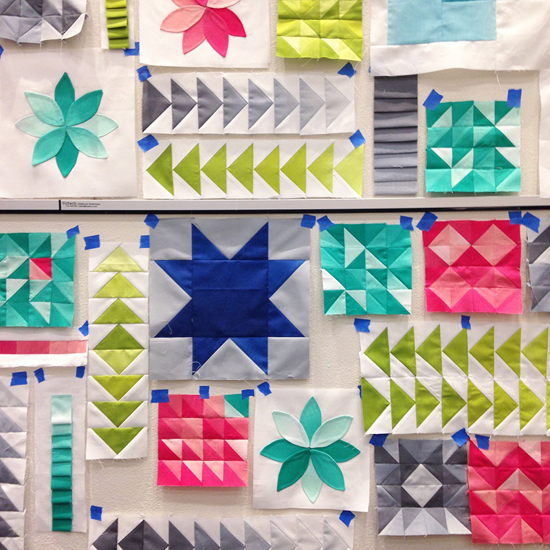Vanessa Christensen class "Working with Ombre Fabrics", student work