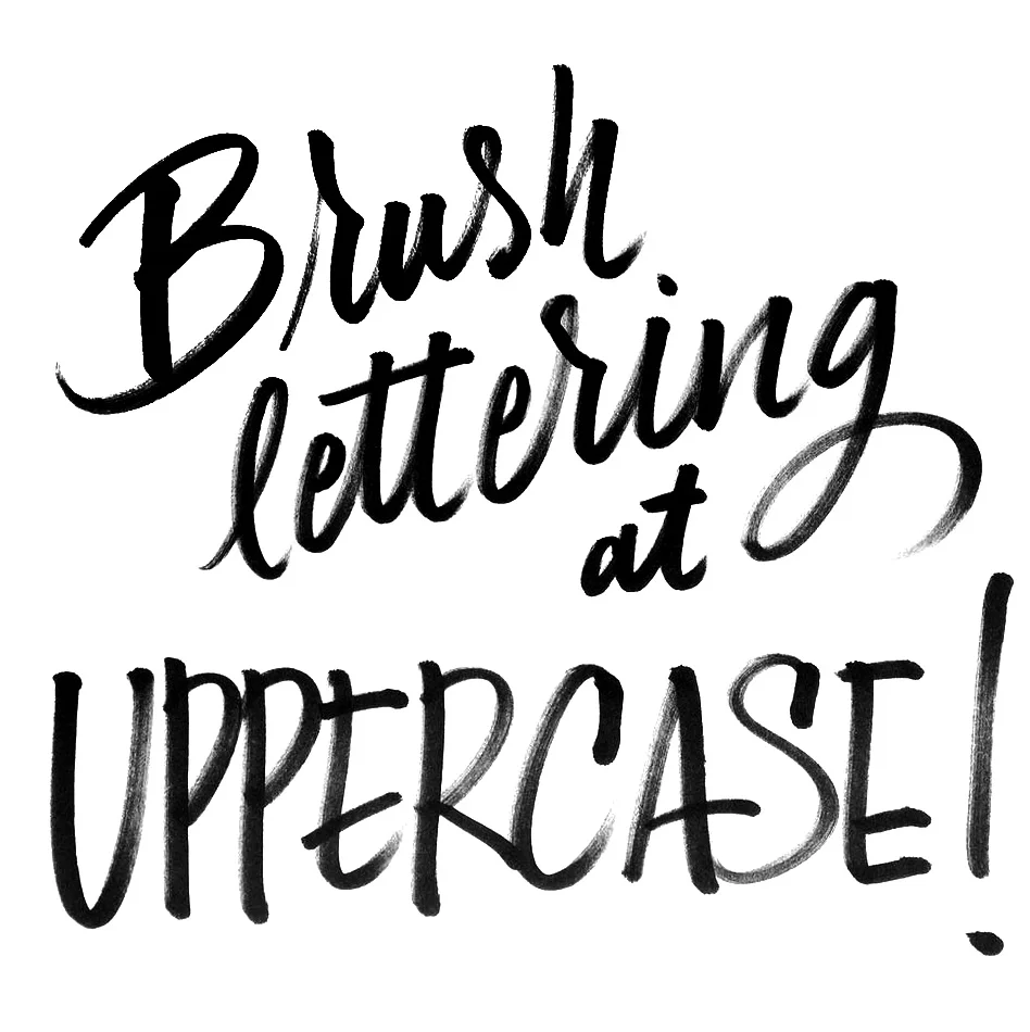 Lettering by workshop instructor Christopher Rouleau