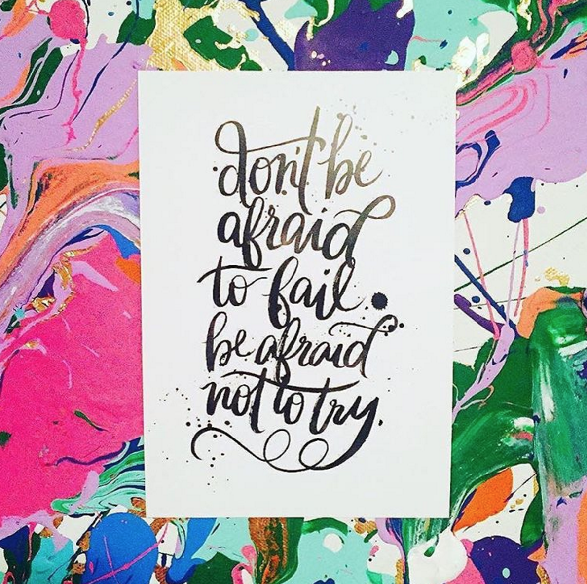 Lettering print by @jennyhighsmith from the goody bag. Photo by @kukajuice .