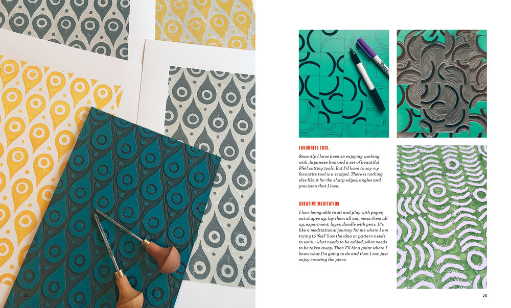 Patterned Paper Set (4 sheets), Angie Lewin