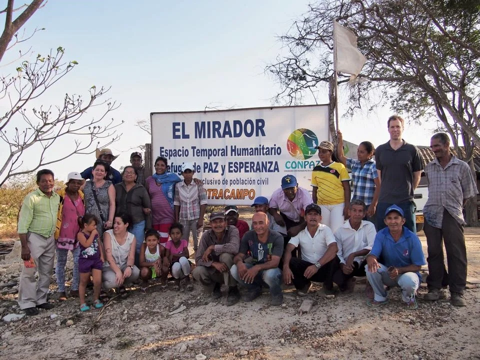 Visiting El Mirador in the community of El Tamarindo where land disputes have displaced over a hundred families.