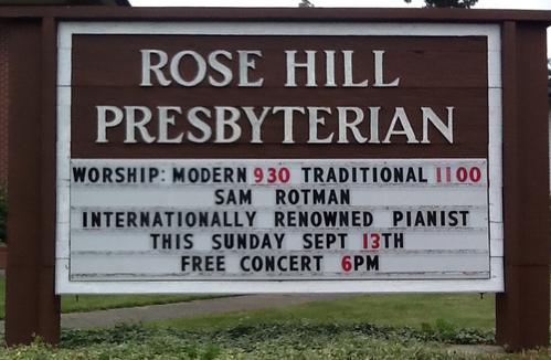 9/13: Free Classical Piano Concert