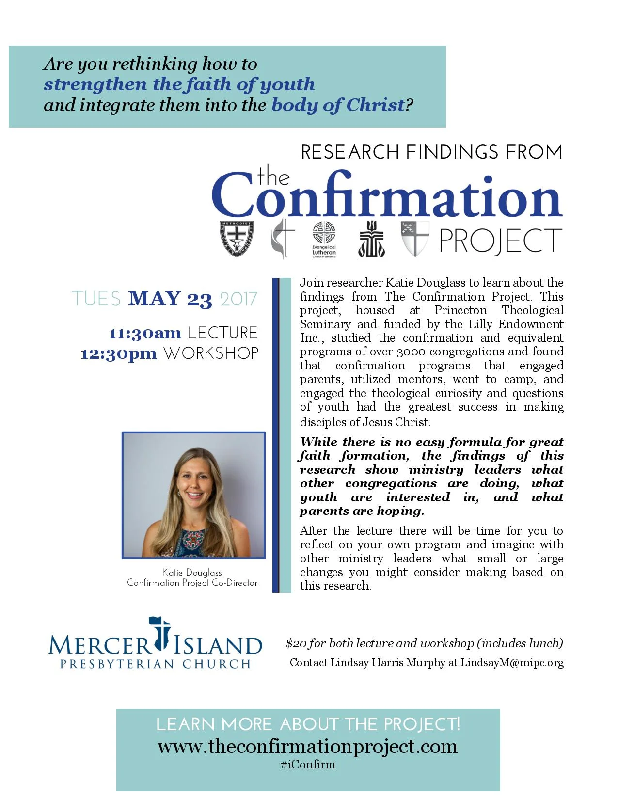 5/23: The Confirmation Project Research Findings