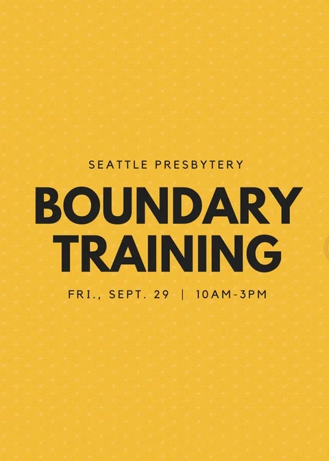 9/29: Boundary Training
