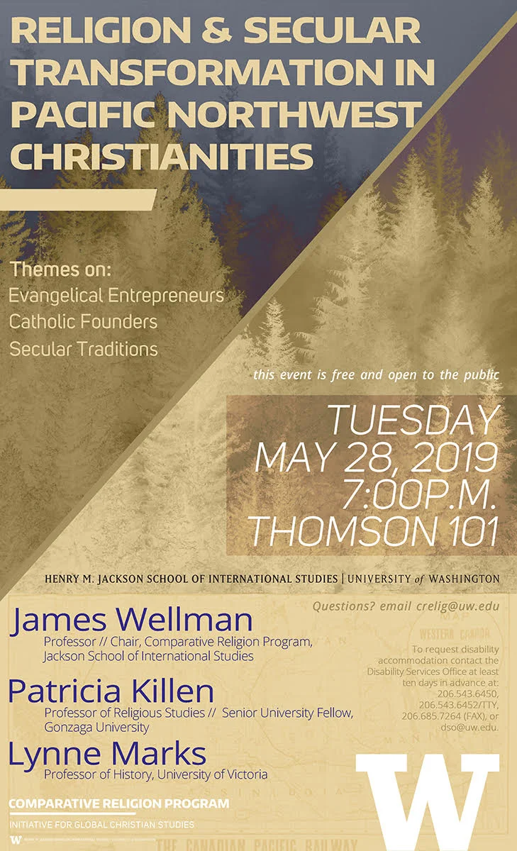 5/28: Religion & Secular Transformation in Pacific Northwest Christianities