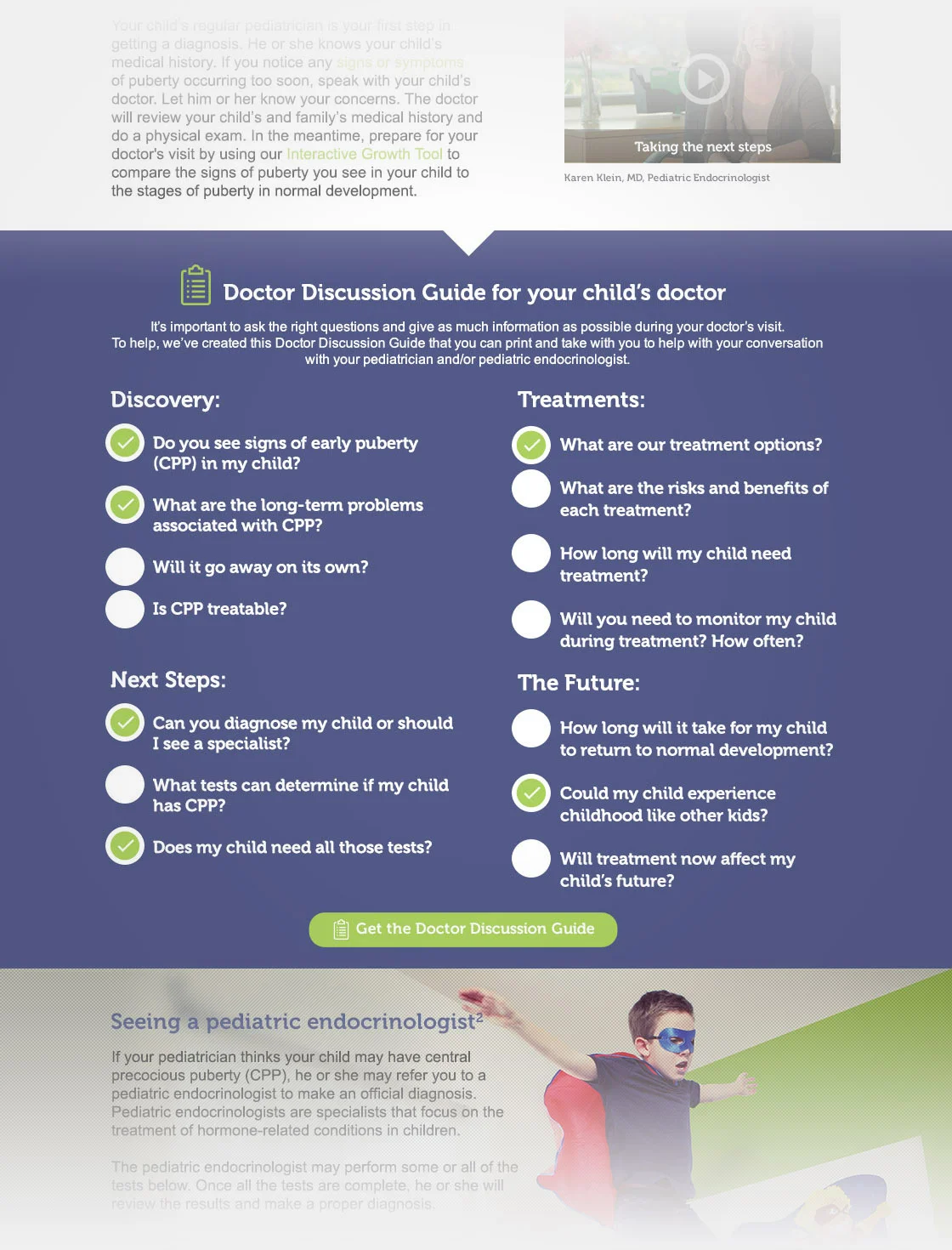 Doctor Discussion Guide