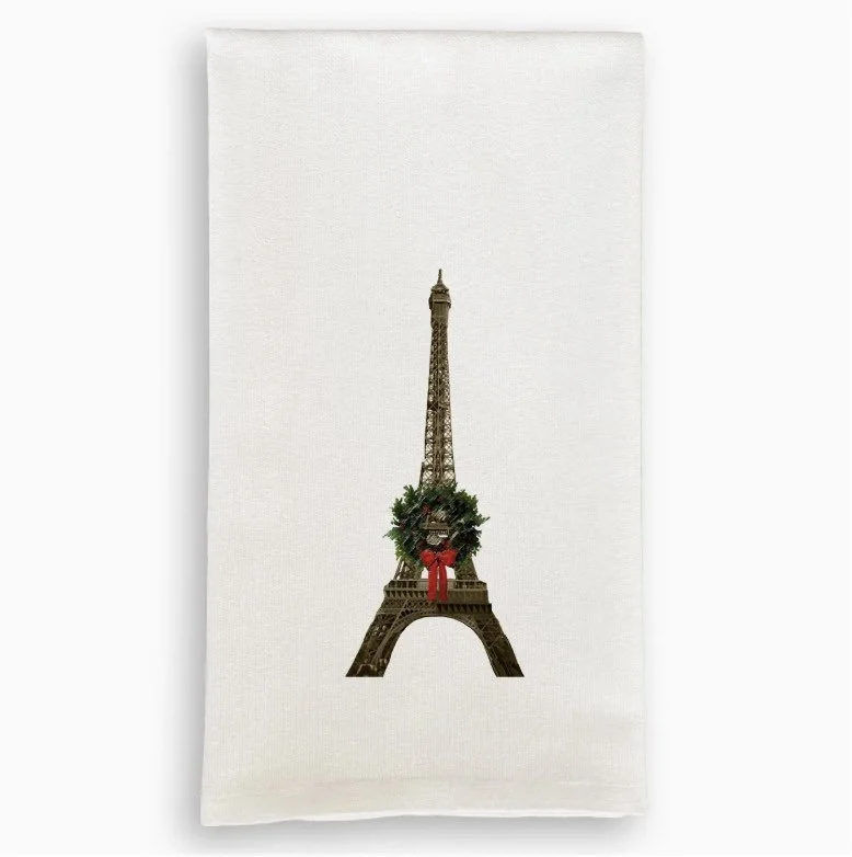 eiffel wreath christmas towel.jpg