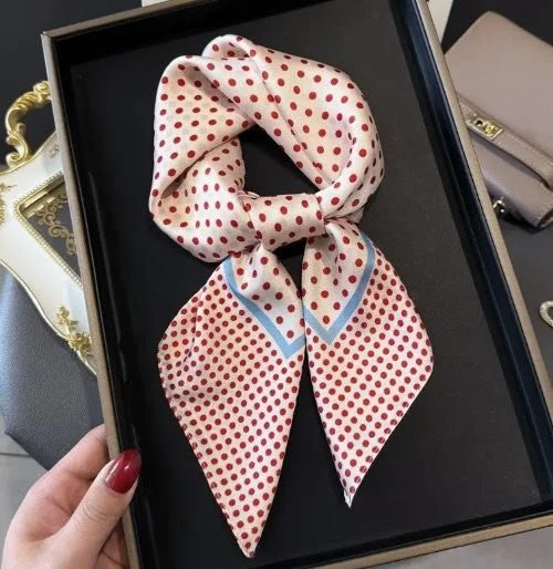 khaki red polkadot scarf.jpg