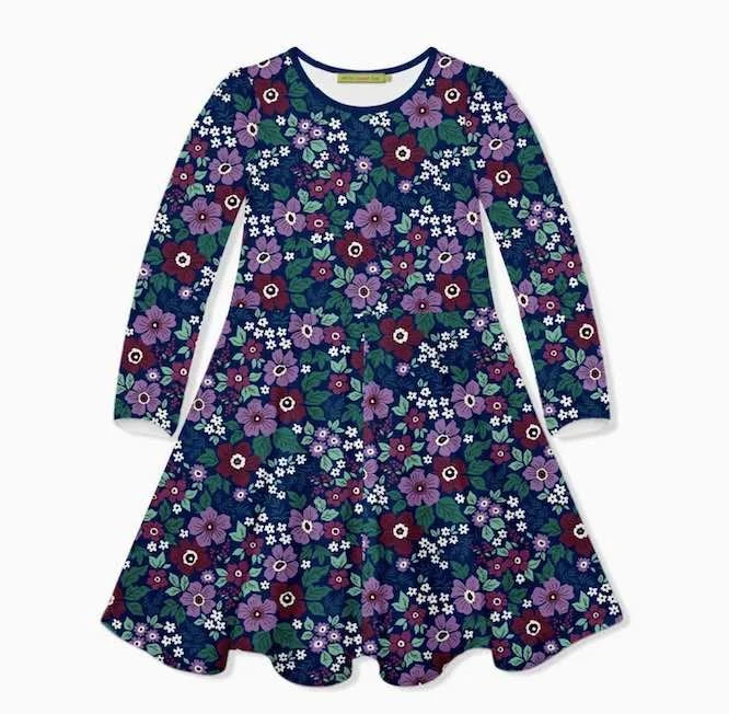 blue floral dress old navy Girl's Saylor Floral Dress in Blue size 7
