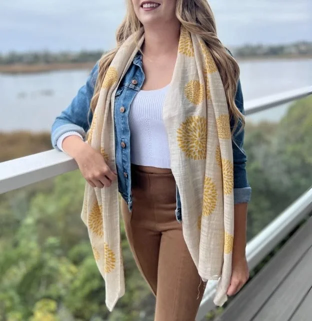 floral print scarf dandelion.jpg