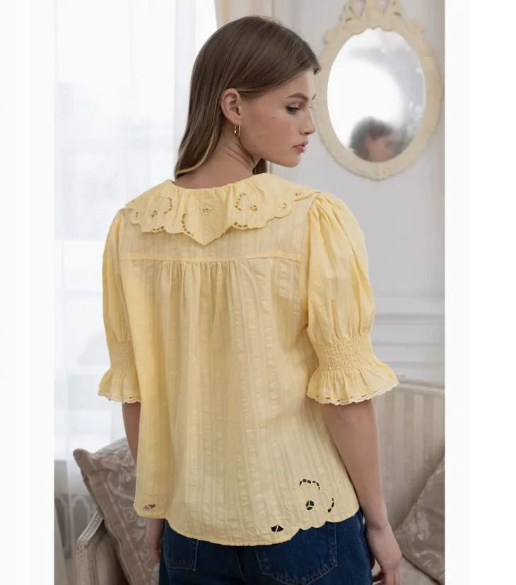 yellow lace collar blouse back.jpg