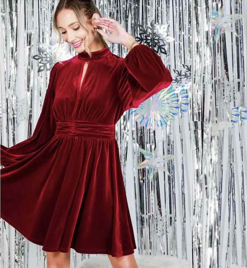 velvdet red swing skater dress.jpg