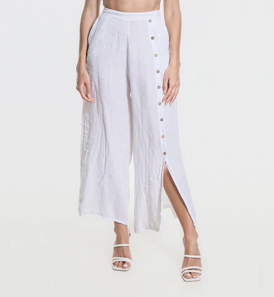 side button pants white one size linen leg.jpg