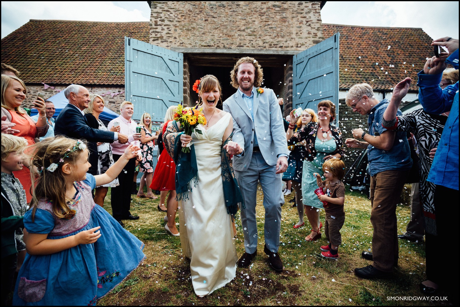 Wedding photography at Winterbourne Medieval Barn, Bristol 