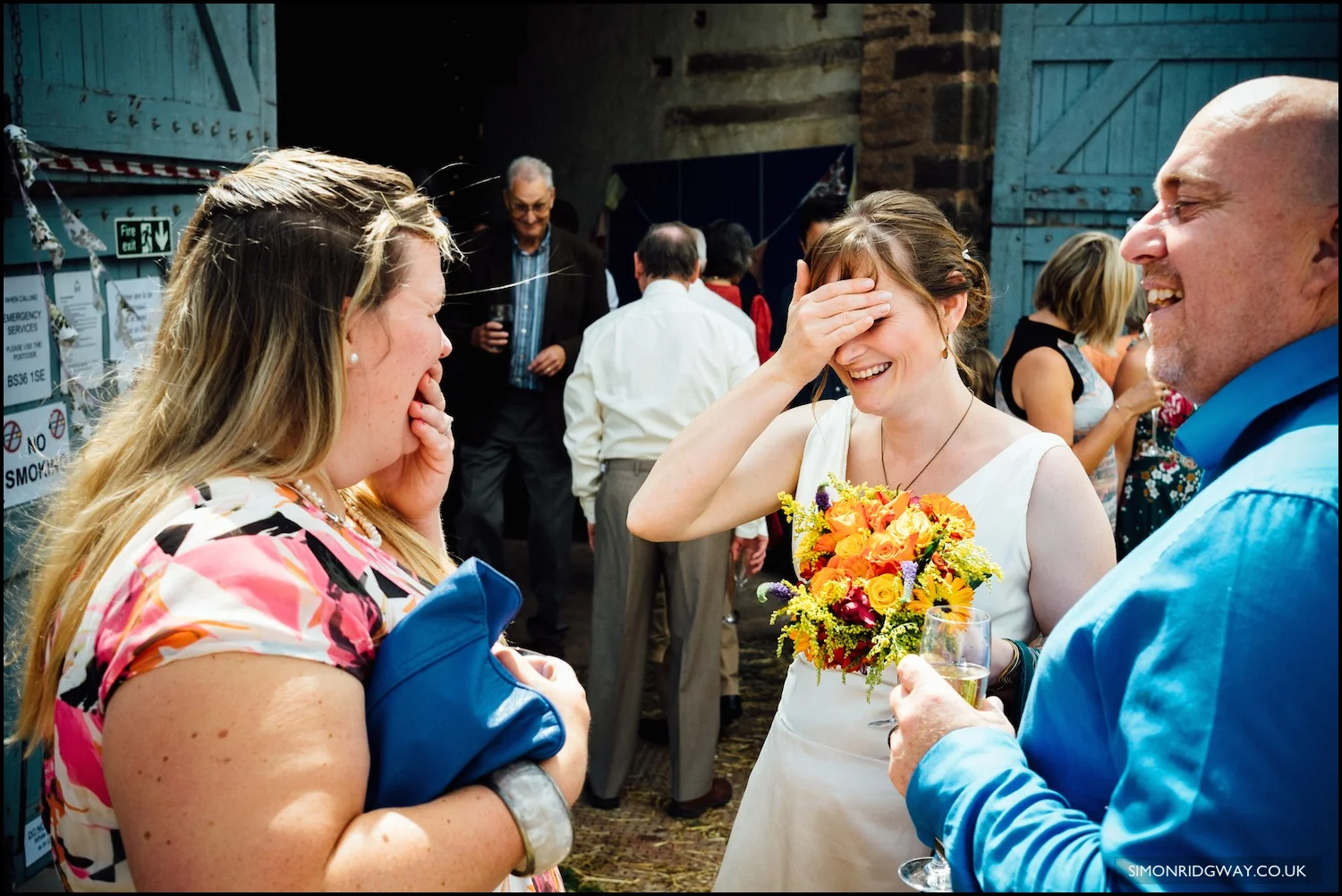 Wedding photography at Winterbourne Medieval Barn, Bristol