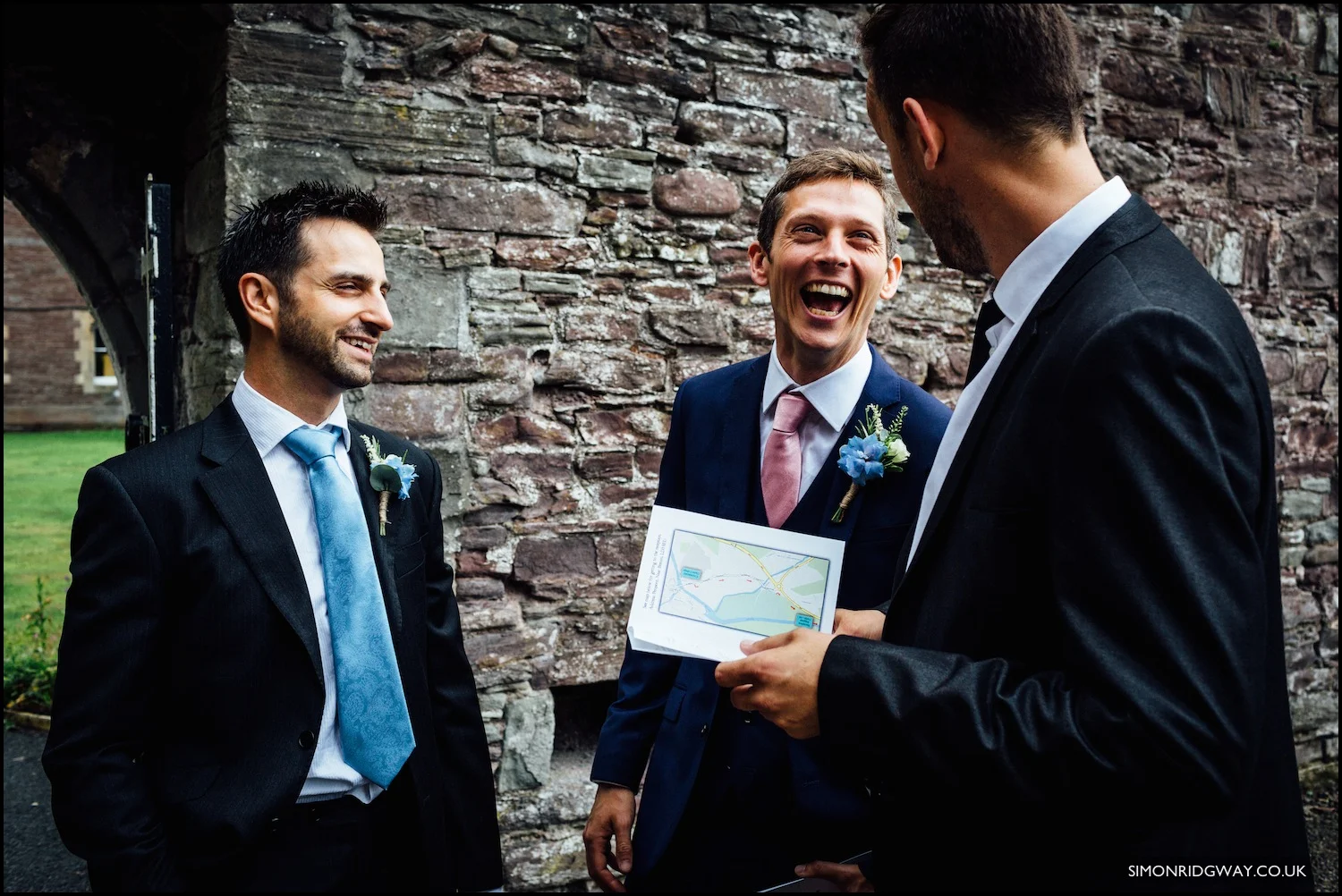 Wedding photography at Penpont, Brecon