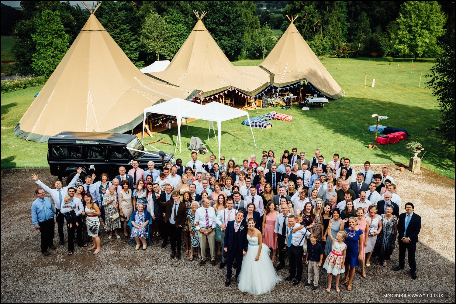 Wedding photography at Penpont, Brecon