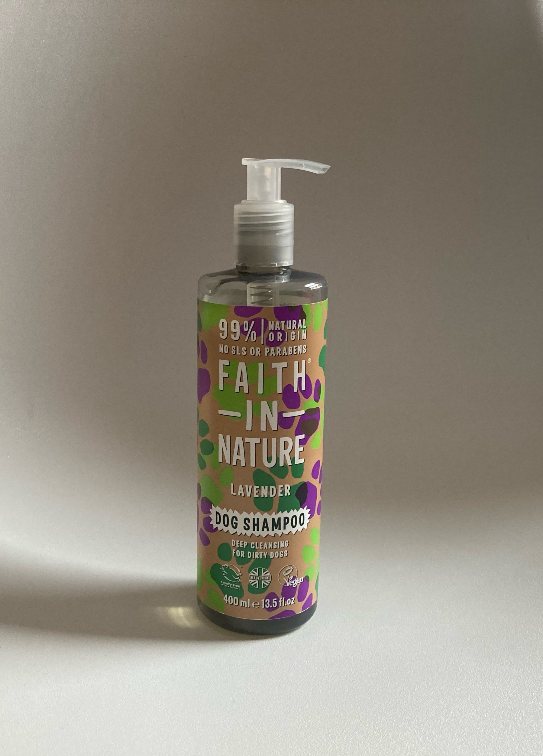 Faith in Nature dog shampoo