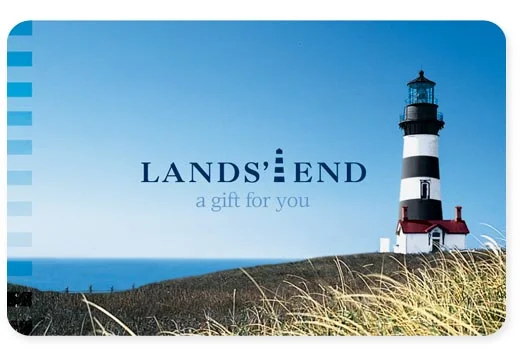 i have never seen a lands end gift card. perhaps i need to see several of them. in my hand...