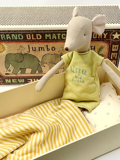 MAILEG MEDIUM GIRL MOUSE IN BOX