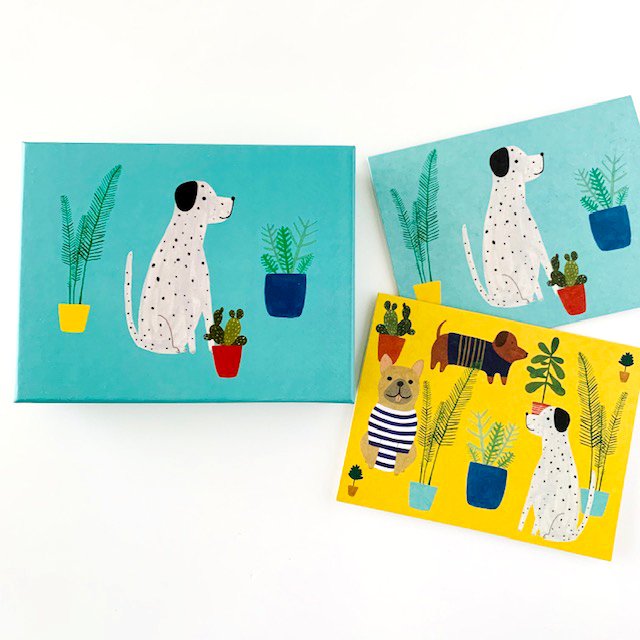 NATHALIE LETE FANCY FAUNA NOTECARDS — Pickle Papers