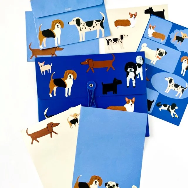 ROGER LA BORDE LETTER WRITING SET -SHAGGY DOGS