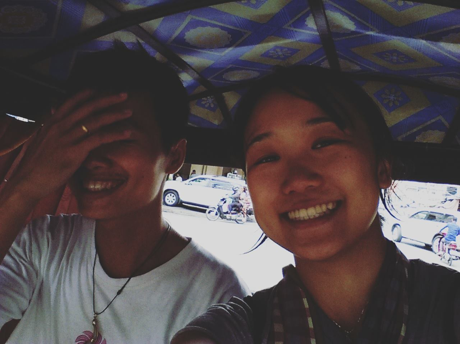 Porchhay and myself in Phnom Penh