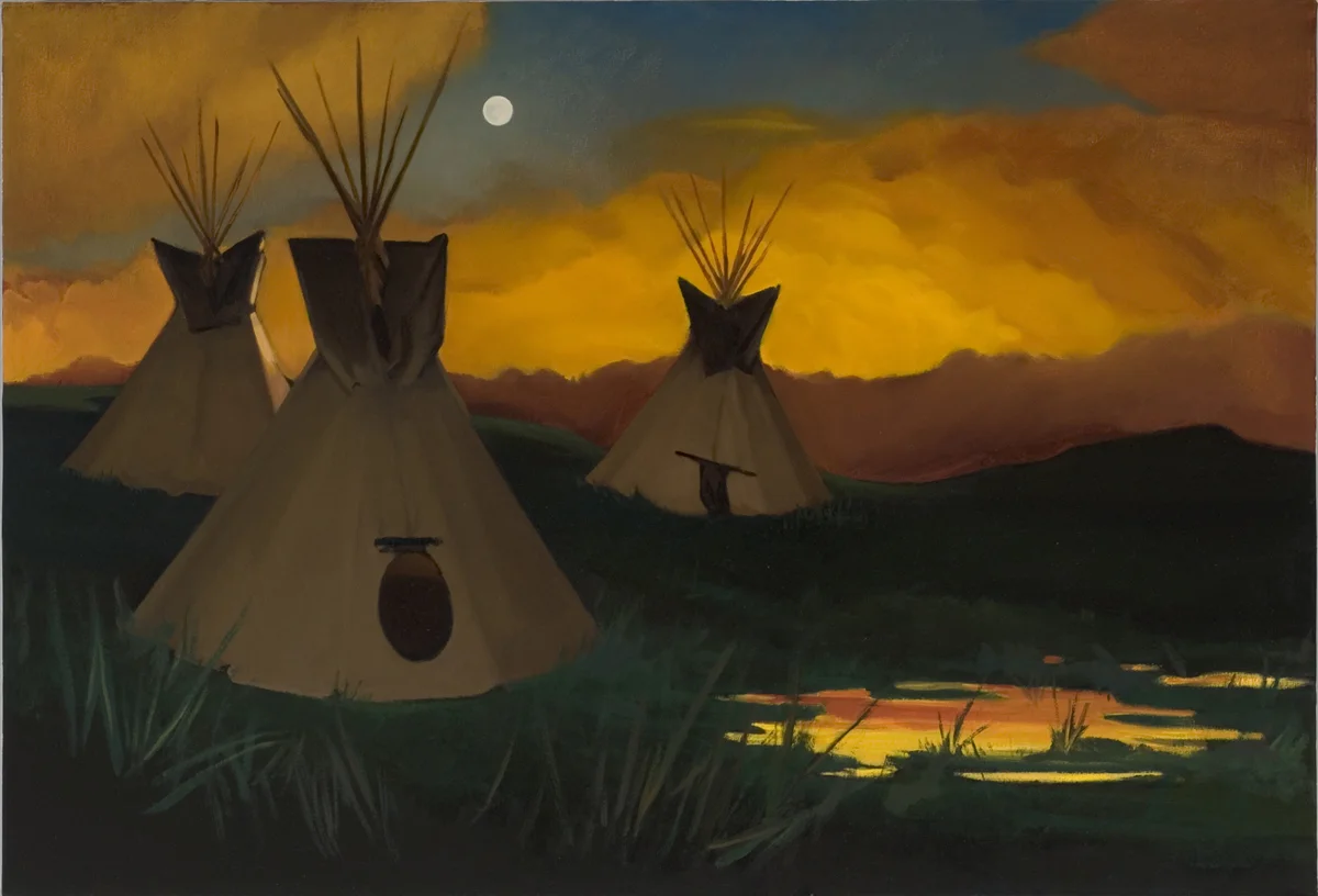 Teepee and Reflecting Pool