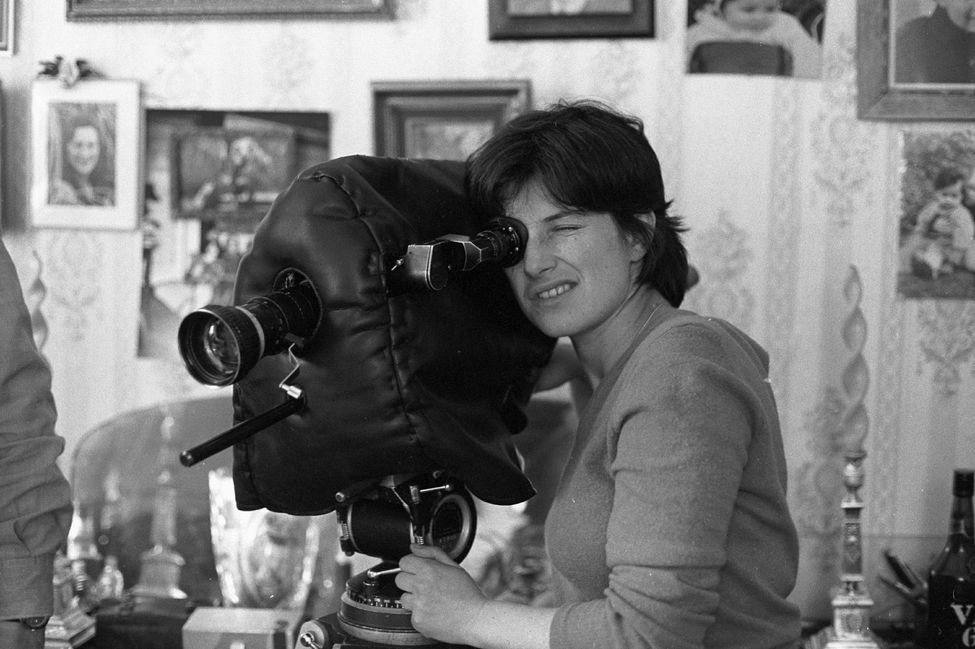 Chantal Akerman behind the camera in the 1970s