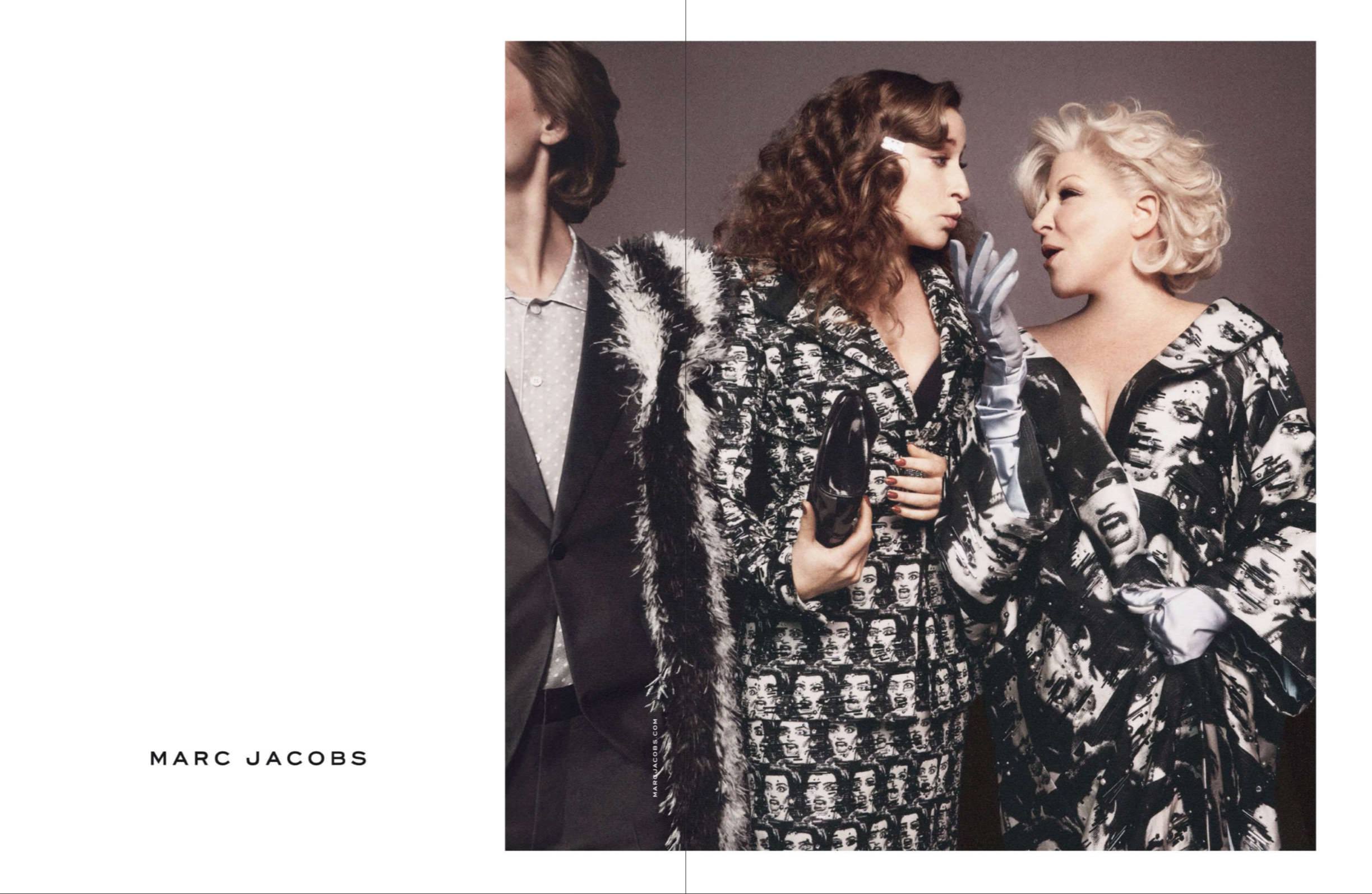 Bette Midler (right) in the Marc Jacobs Spring-Summer 2016 campaign