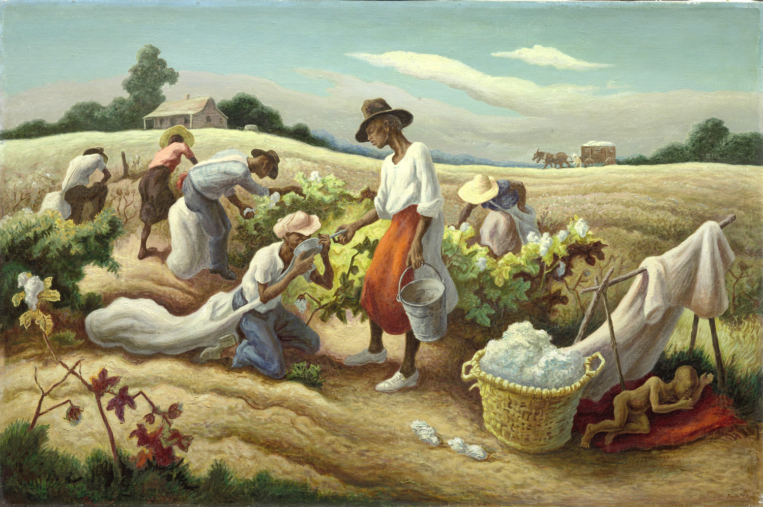Thomas Hart Benton (1889-1975). Cotton Pickers (1945)