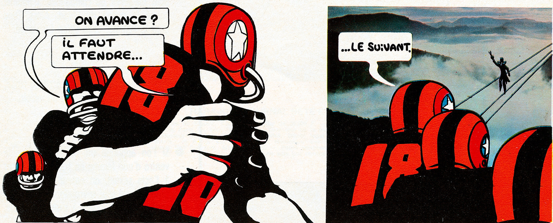 A strip from Guy Peellaert's The Game (1968)