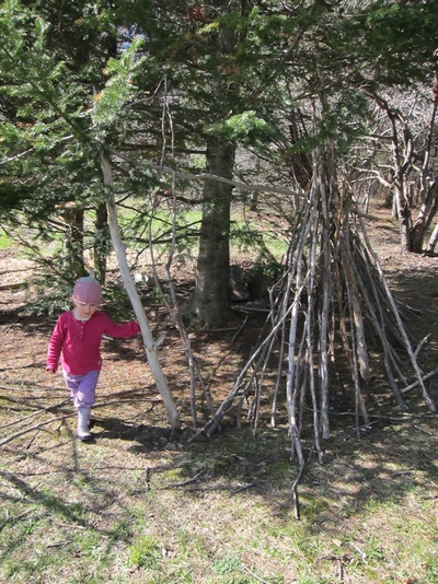 The fort. Every garden needs a fort.