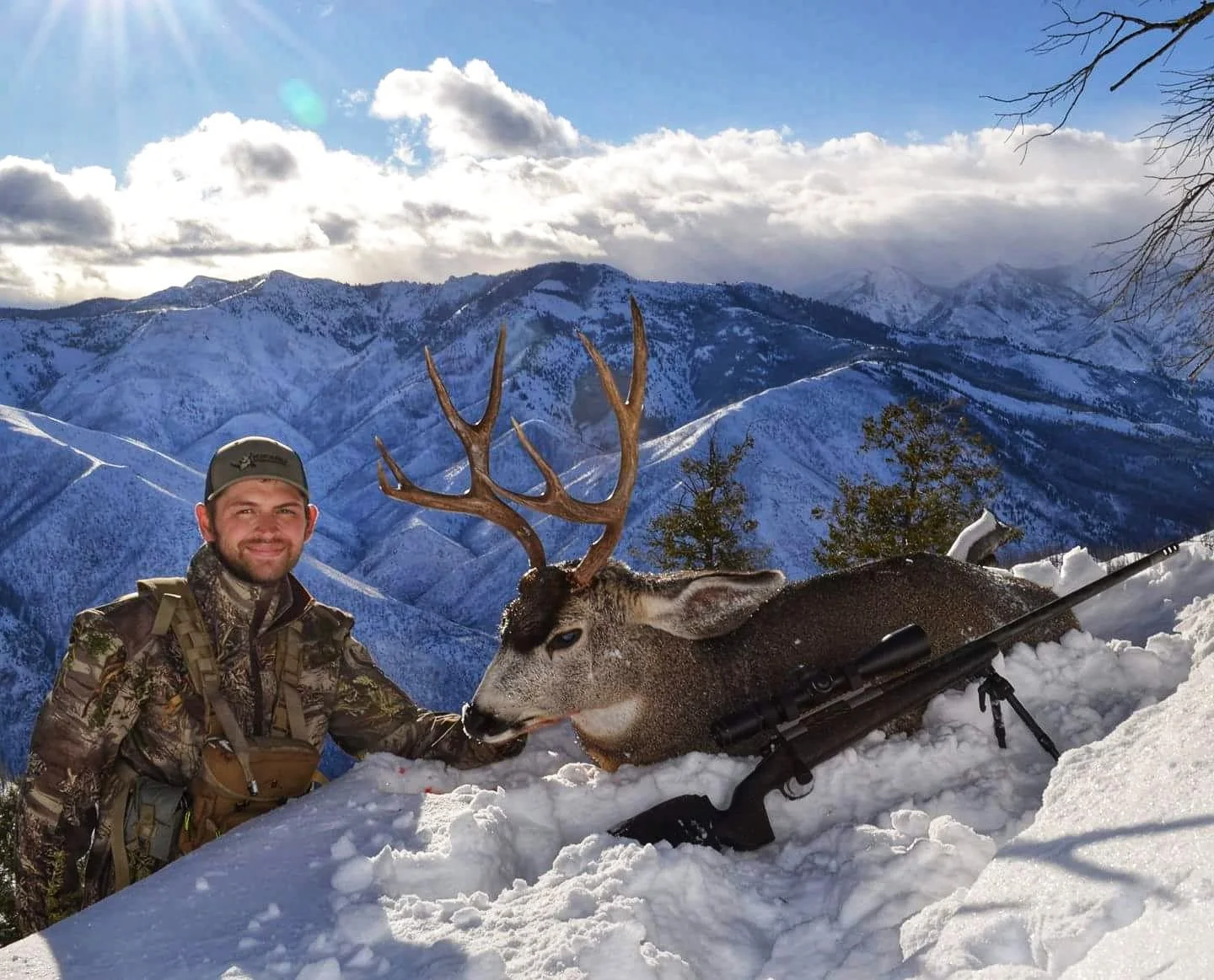 Jordan's 2017 backcountry mule deer buck with Javelin Bipod